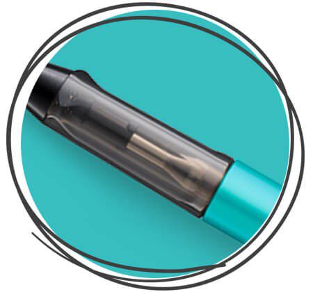 LAMY AL-star Kugelschreiber Turmaline Nahaufnahme Griffhalterung