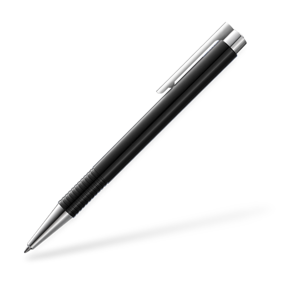 LAMY logo 204 M plus Kugelschreiber Seitenansicht Schwarz