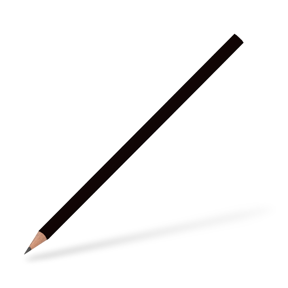 CSW Bleistifte 6-eckiger Bleistift matt Schwarz