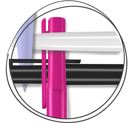 UMA PET Pen Recycle Switch Kugelschreiber Farben 2