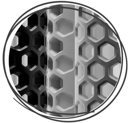 prodir QS40 Air Kugelschreiber Matt Wabenmuster Nahaufnahme