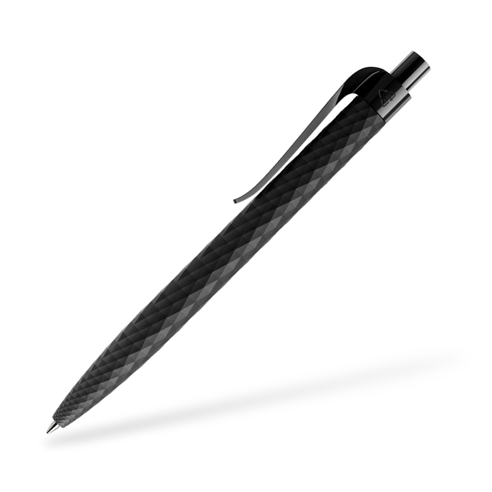 prodir QS01 matt Kugelschreiber Seitenansicht Schwarz M75