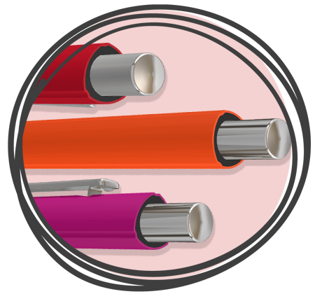 0-9733-GUM UMA PYRA GUM Kugelschreiber Druecker