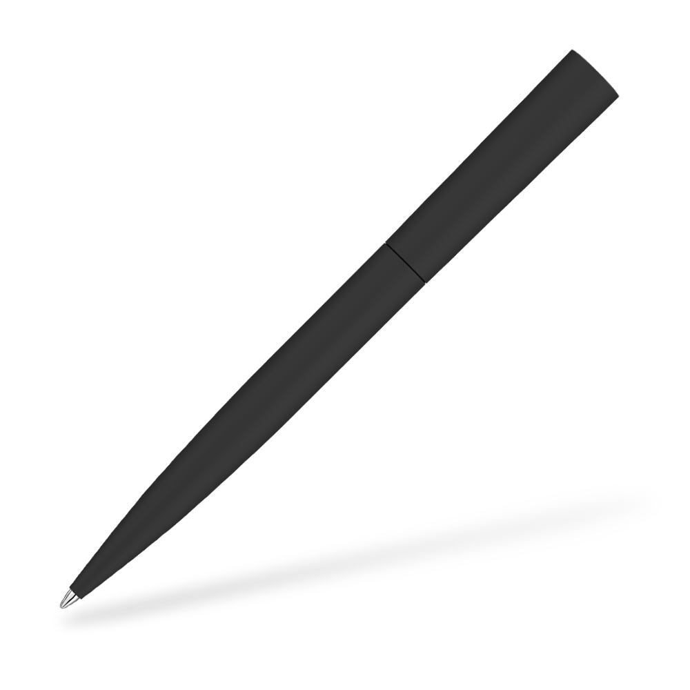 UMA 0-9610-GUM BRUSH GUM Softtouch Kugelschreiber Schwarz Frontansicht