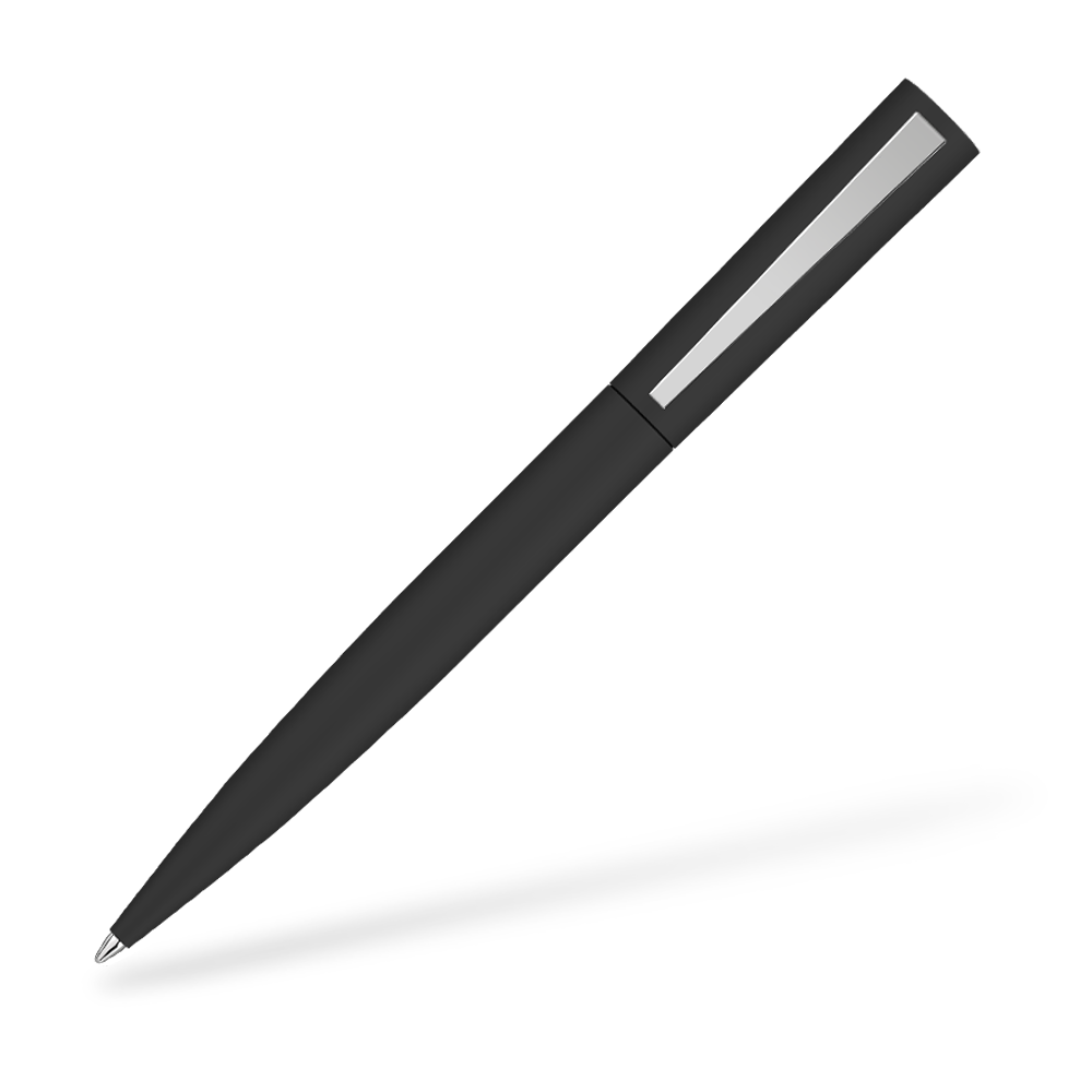 UMA 0-9610-GUM BRUSH GUM Softtouch Kugelschreiber Schwarz Clipansicht