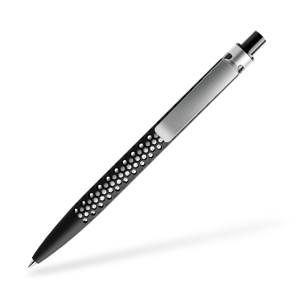 prodir QS40 Air Kugelschreiber Softtouch Metallclip Clipansicht Schwarz R75