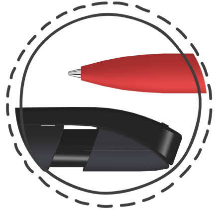 UMA SKY GUM 0-0125-GUM Kugelschreiber Clip und Spitze