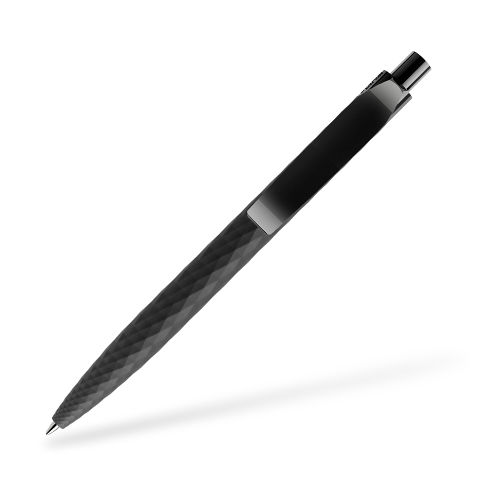 prodir QS01 Softtouch Kugelschreiber Clipansicht Schwarz R75