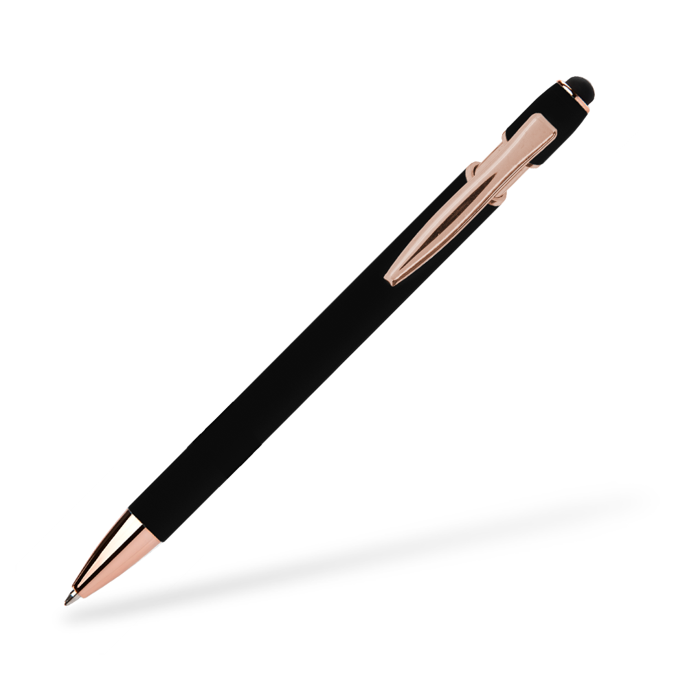 Goldstar Prince MPQ Softtouch Kugelschreiber Clipansicht Schwarz