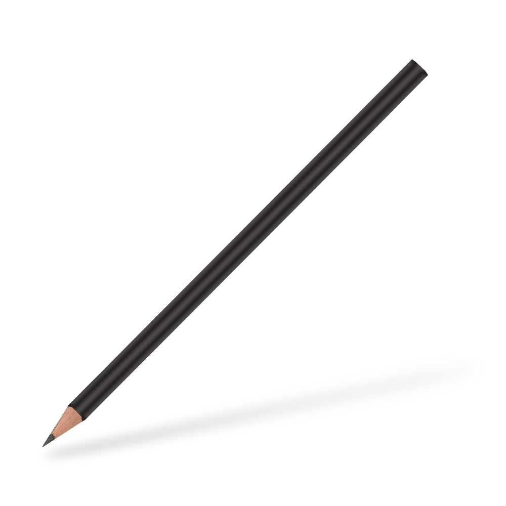 CSW Bleistifte 6-eckiger Bleistift glänzend Schwarz