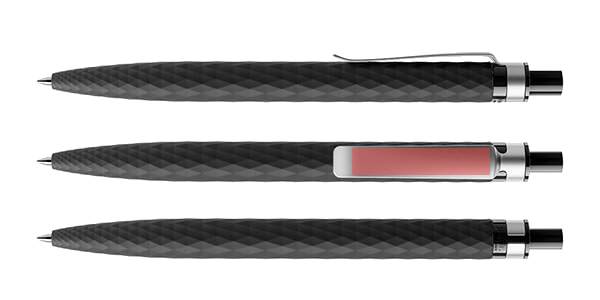 prodir QS01 Softtouch Metallclip Druckbereich
