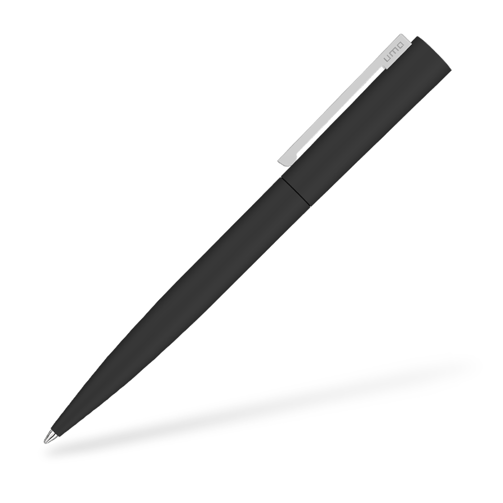UMA 0-9610-GUM BRUSH GUM Softtouch Kugelschreiber Schwarz Seitenansicht