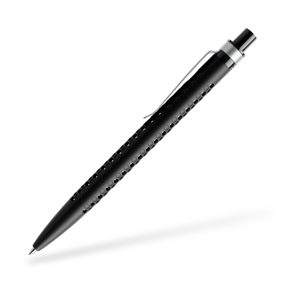 prodir QS40 Air Kugelschreiber Matt Metallclip Seitenansicht Schwarz M75